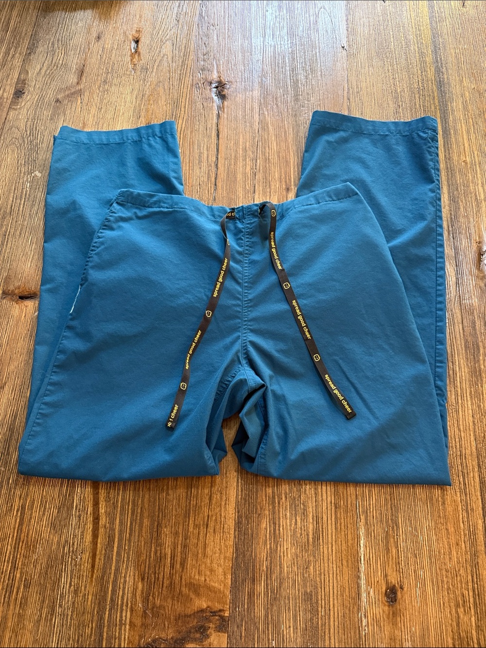Women's Teal Drawstring Scrub Pants